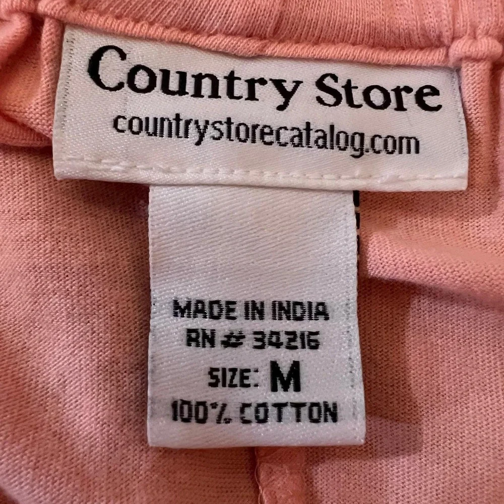 Vintage Pink Embroidered Pajama Set Cotton Lounge Set Cottagecore Floral M